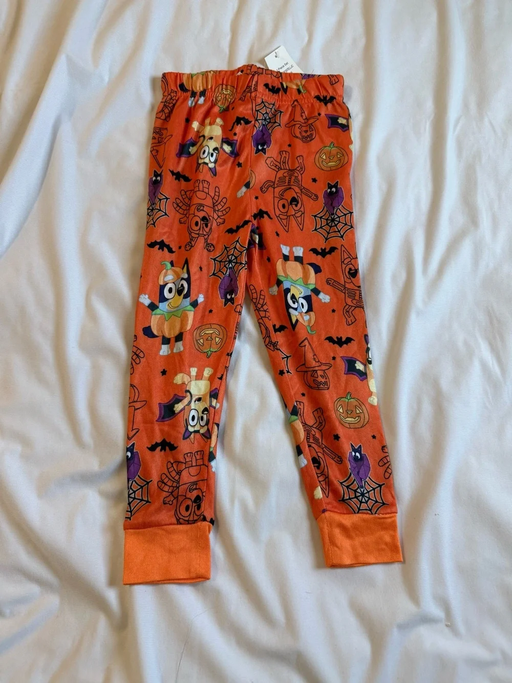 🆕 Bluey Kids' Orange Halloween Pajama Set